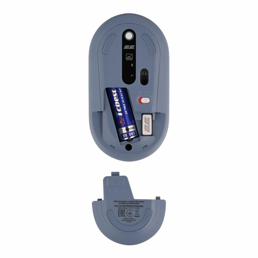 Mouse 2E MF300, Silent WL BT CAPYBARA: SWIM / ERC (2E-MF300WCAPIBARABL)