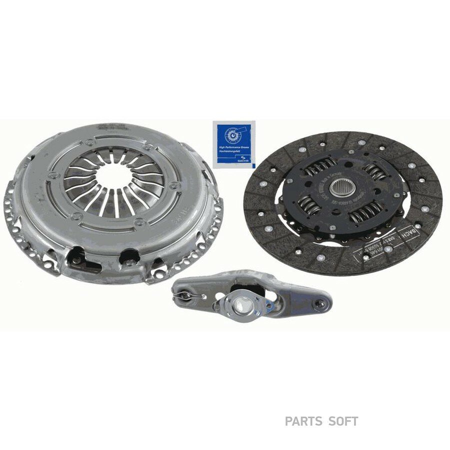 SACHS 3000950019 Комплект сцепления (корзина, диск, подшипник, вилка) SACHS