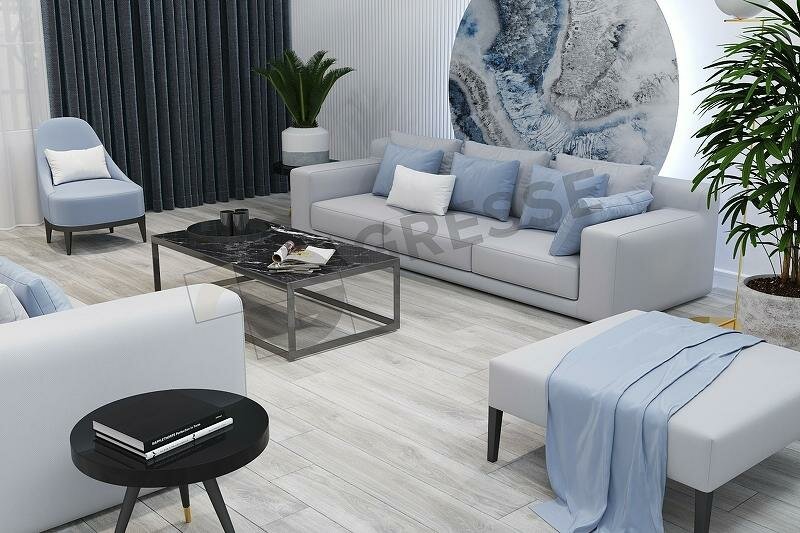 Керамогранит Gresse  Грани Таганая  Ajanta 73428 20x120 Матовая Серый