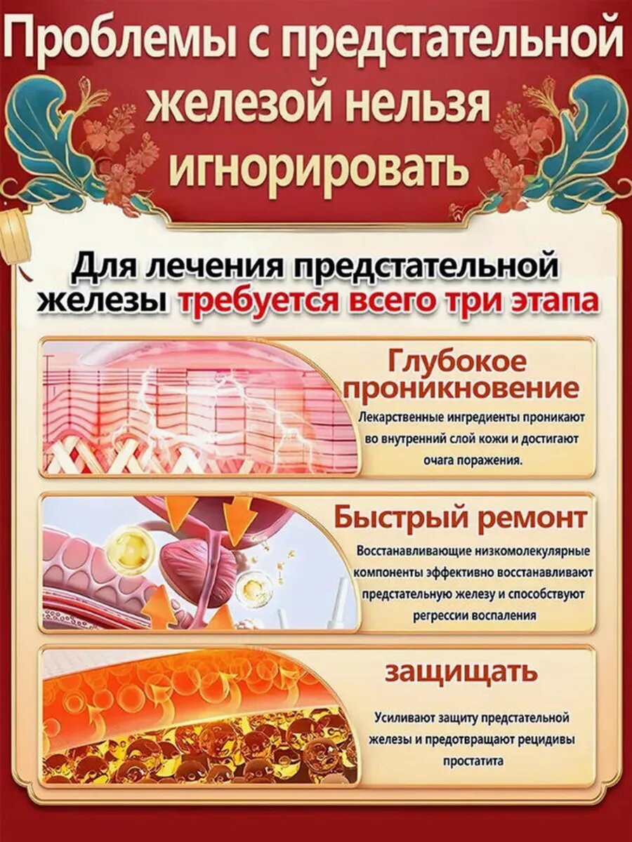 Изображение Пластырь от простатит лечение для мужчин китайский,10 шт