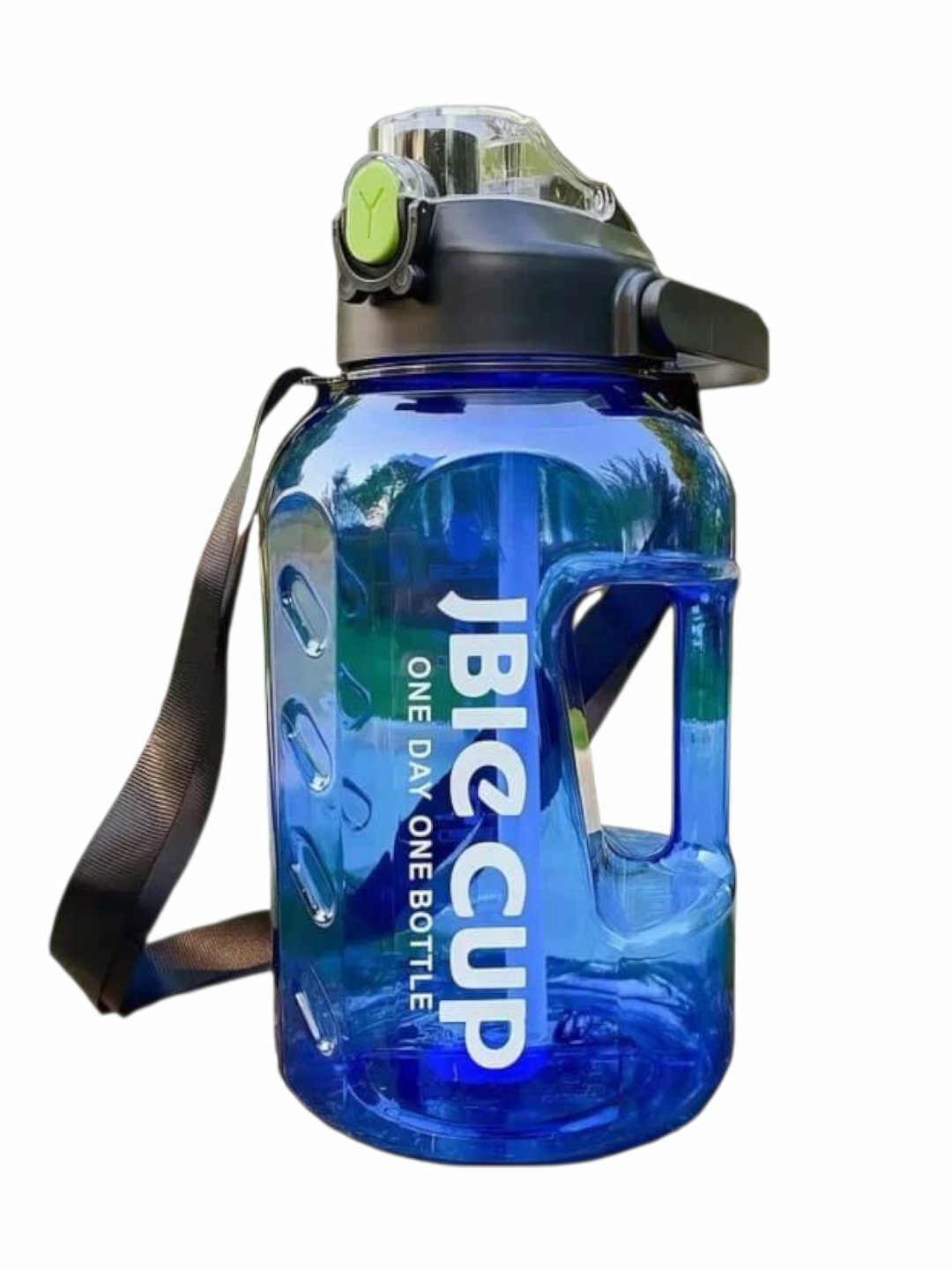 Бутылка для воды "JBIG Cup" 2500/3000 мл, спортивная, эргономичная, с ремешком