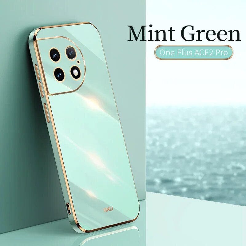 Для Oneplus ACE 2 Pro Чехол чехол из ТПУ для Oneplus ACE 2 Pro защита от Зеленый, Mint Green