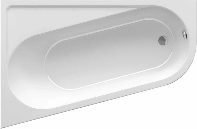 Акриловая ванна Ravak Chrome CA31000000 L без опоры 170x105 см угловая левая пристенная белая асимметричная