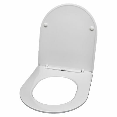 Cиденье для унитаза из дюропласт с микролифтом белое MLN-HY-B2342
