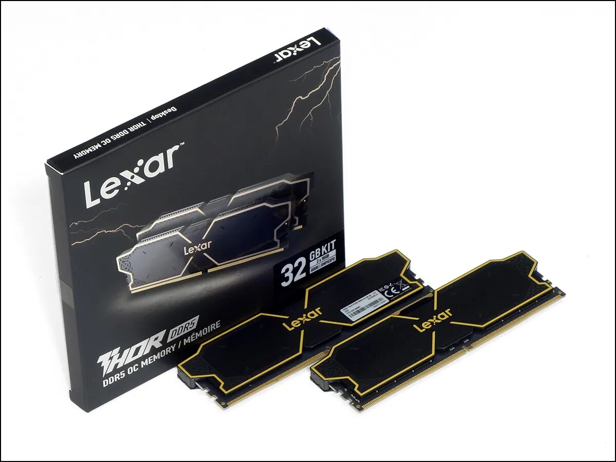 Оперативная память Lexar THOR OC DDR5 память 32 ГБ 6000 МГц, 16GB-x2, 32GB