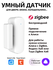 Умный датчик двери Tuya ZigBee для Алисы беспроводной Smart Life