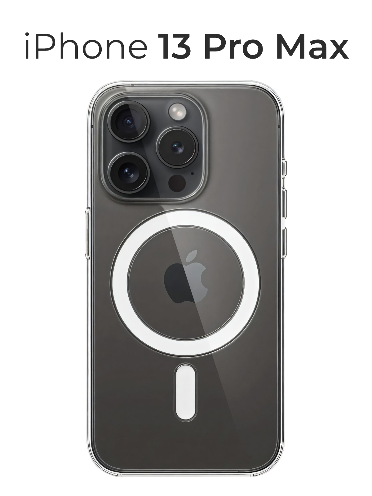 Чехол на Айфон 13 Про Макс / Чехол на iPhone 13 Pro Max прозрачный