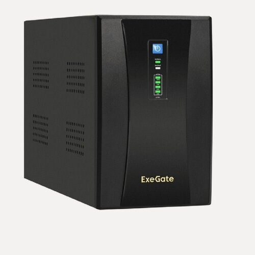 Изображение товара ИБП ExeGate SpecialPro UNB-2000. LED. AVR.4C13. RJ. USB, 2000 ВА/1200 Вт, 4 розетки C13, AVR, USB, защита сети