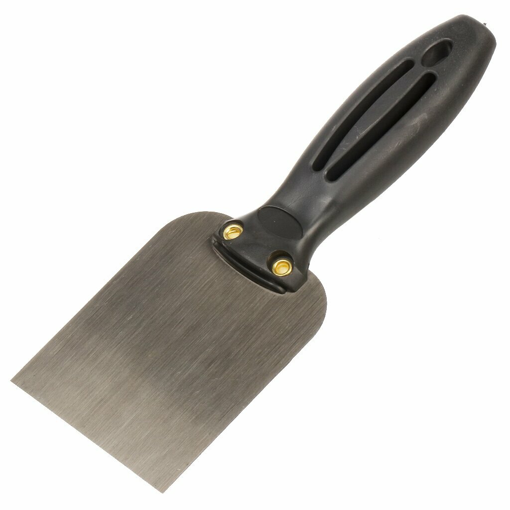 Шпательная лопатка нержавеющая сталь 75 мм прямая рукоятка пластик Bartex 06226 27700409108