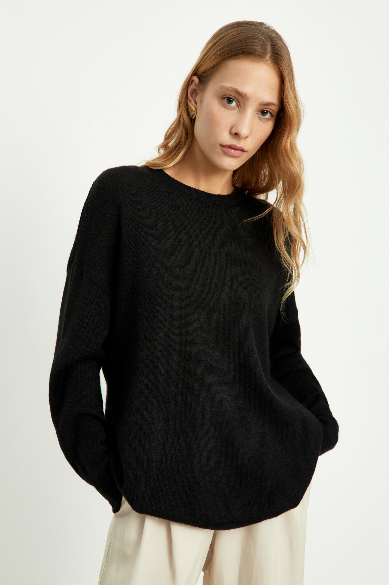 Джемпер FINN FLARE из мохера и шерсти