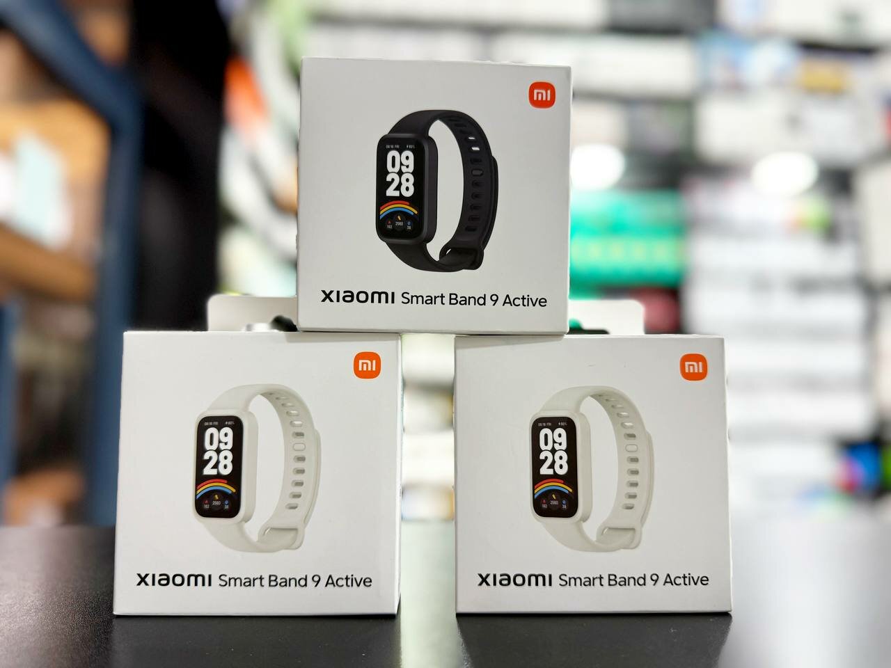 Умный фитнес браслет часы Xiaomi Smart Mi Band 9 Active beige white, глобальная версия, с русским языком