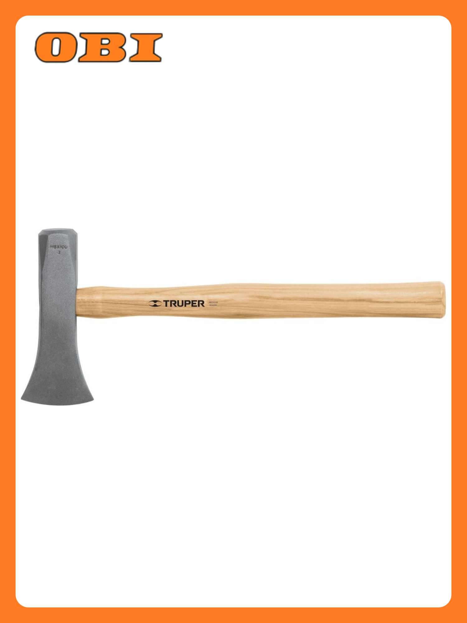 Топор TRUPER TJ-3H колун деревянная рукоять коричневый 41см