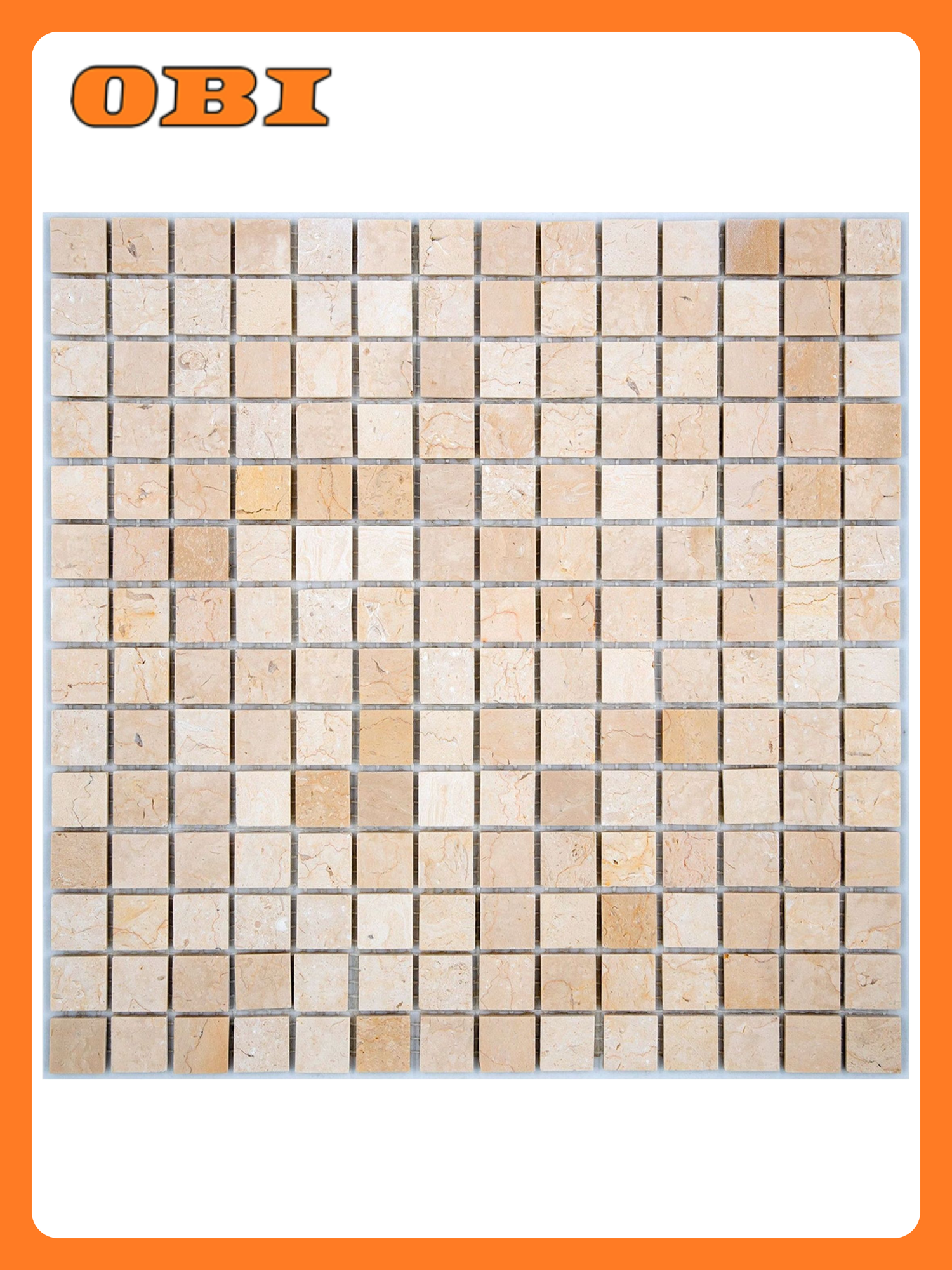 Мраморная мозаика StarMosaic Wild Stone 1070072 бежевая 305х305 см 1шт