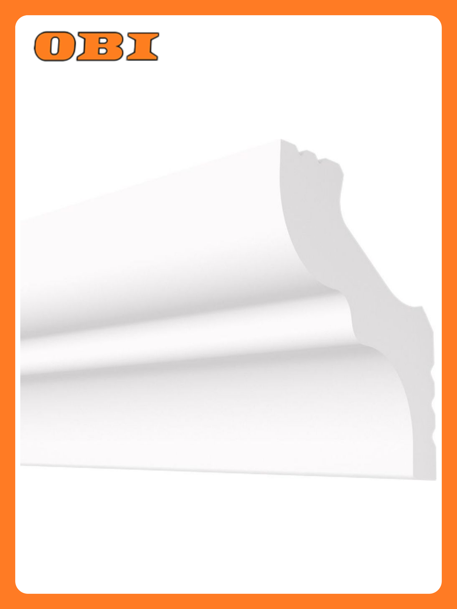 Плинтус потолочный плинтэкс H 30/35 белый 30x35 мм