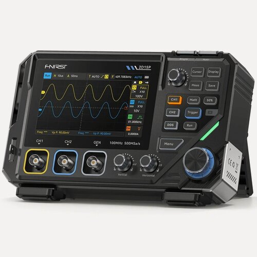 Изображение товара Осциллограф FNIRSI 2D15P, цифровой, генератор сигнала, мультиметр