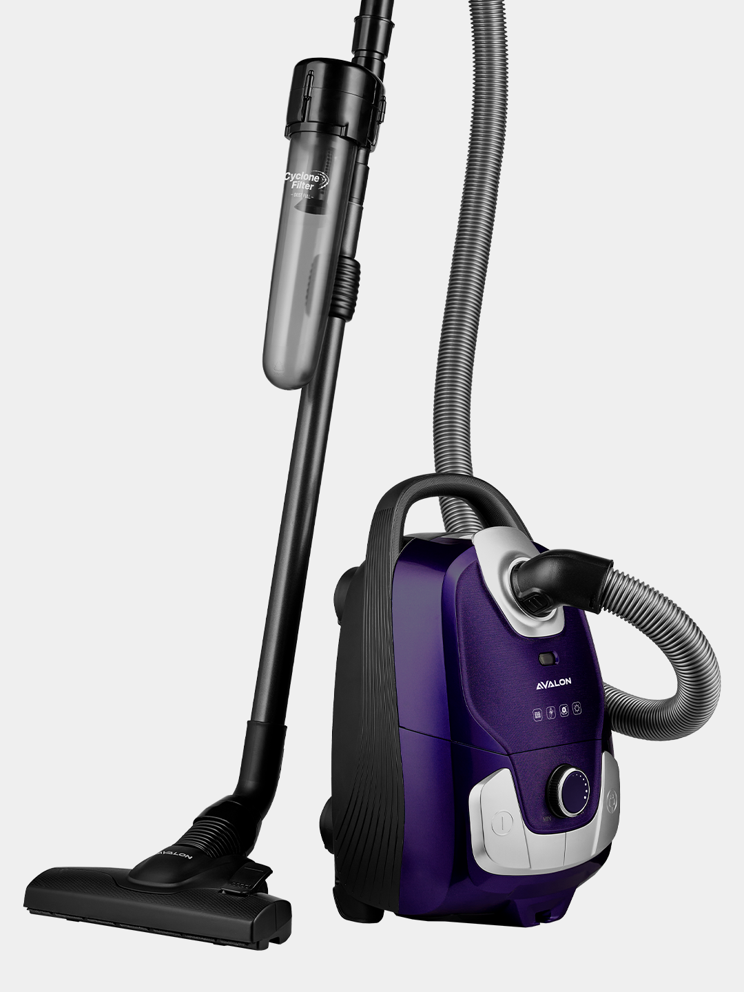 Пылесос AVALON AVL-VCB2055 B, мощность 2000 Вт, фильтр HEPA+MIF мешковой — фото 1