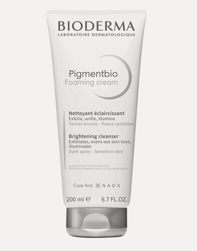 Изображение товара Bioderma Осветляющий и очищающий крем для лица и тела Pigmentbio Foaming Cream 200мл