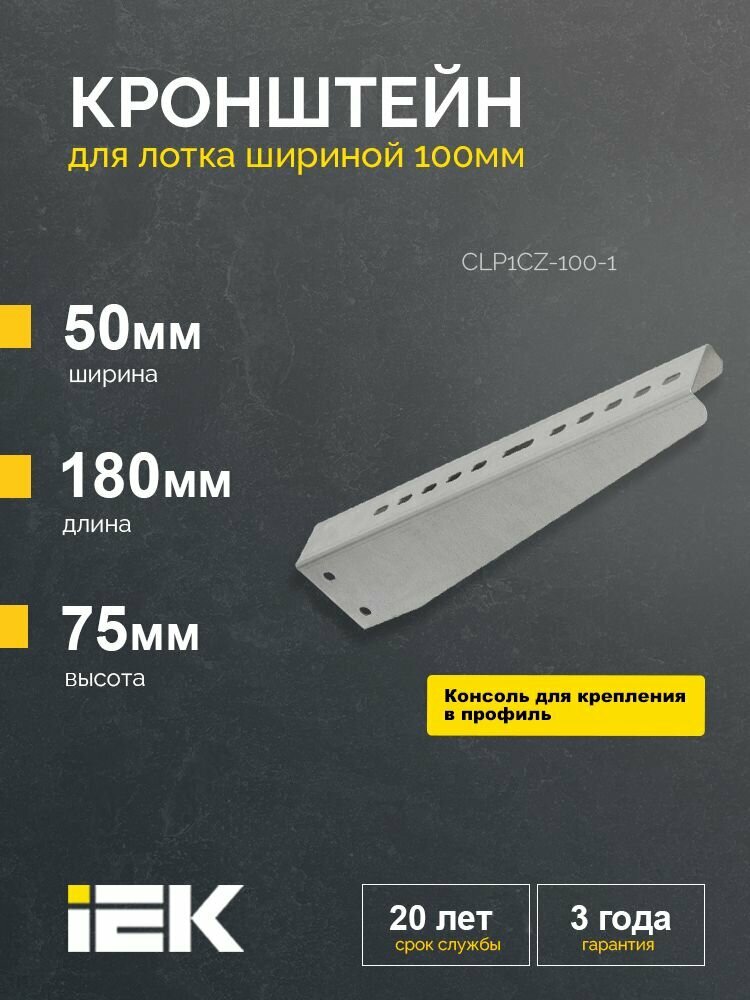 Кронштейн 100мм IEK