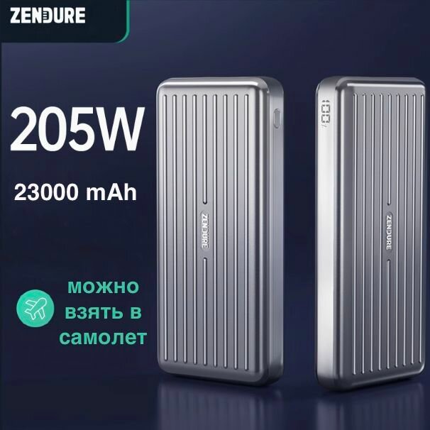 Zendure C4 (23000mAh) 205W дополнительный аккумулятор USB-C PowerDelivery