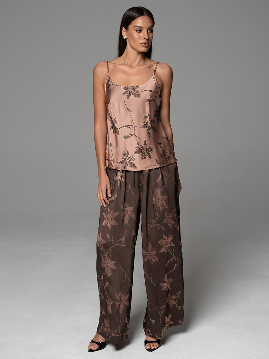 Пижама MIA-AMORE Sheila, размер 2XL, мультиколор, коричневый — фото 1