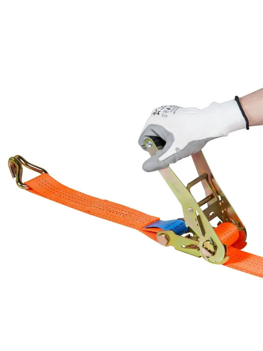 Усиленный грузовой ремень с храповиком 8 м