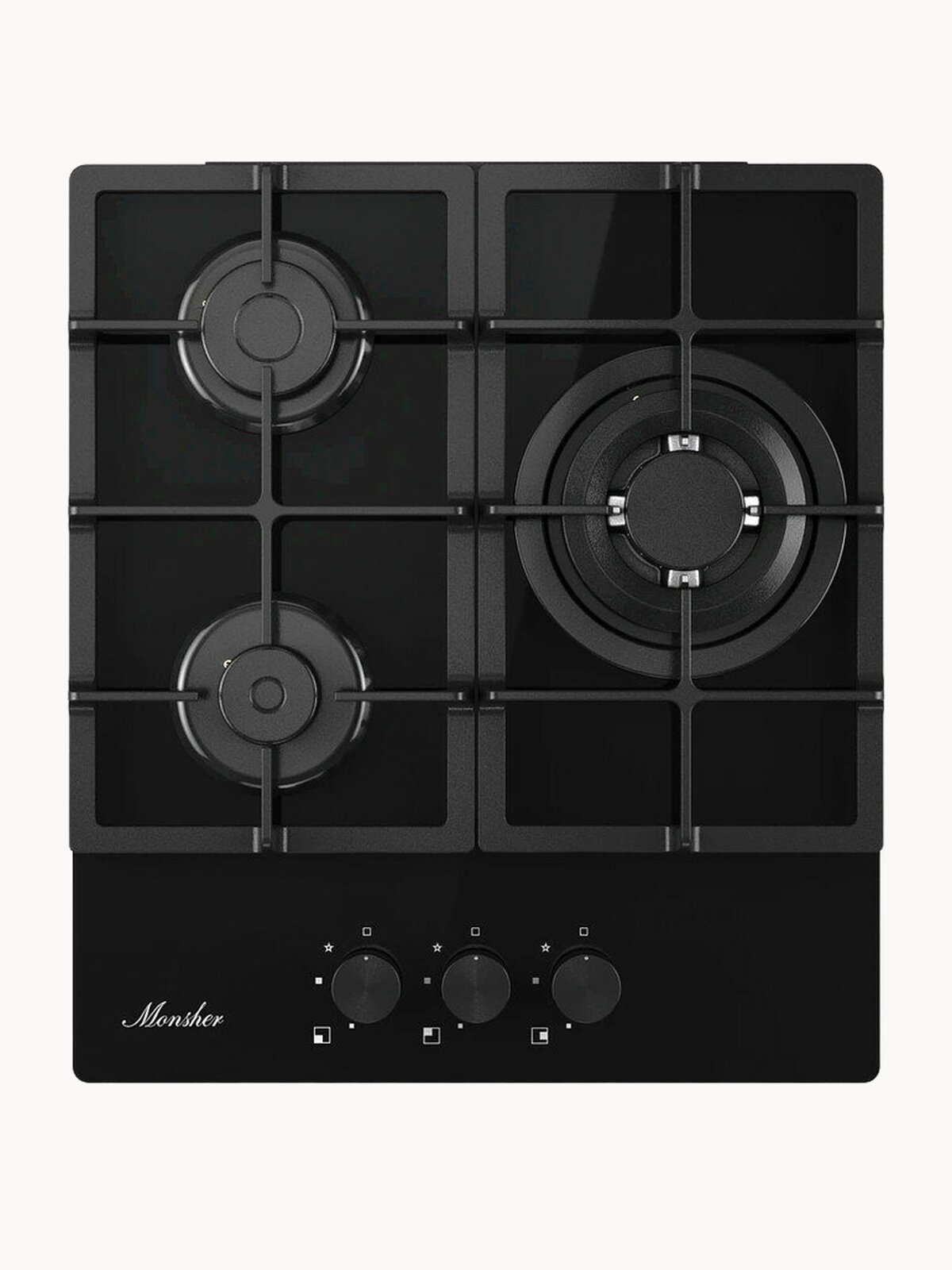 Встраиваемая газовая панель MONSHER MGG 43 Noir, официальная гарантия