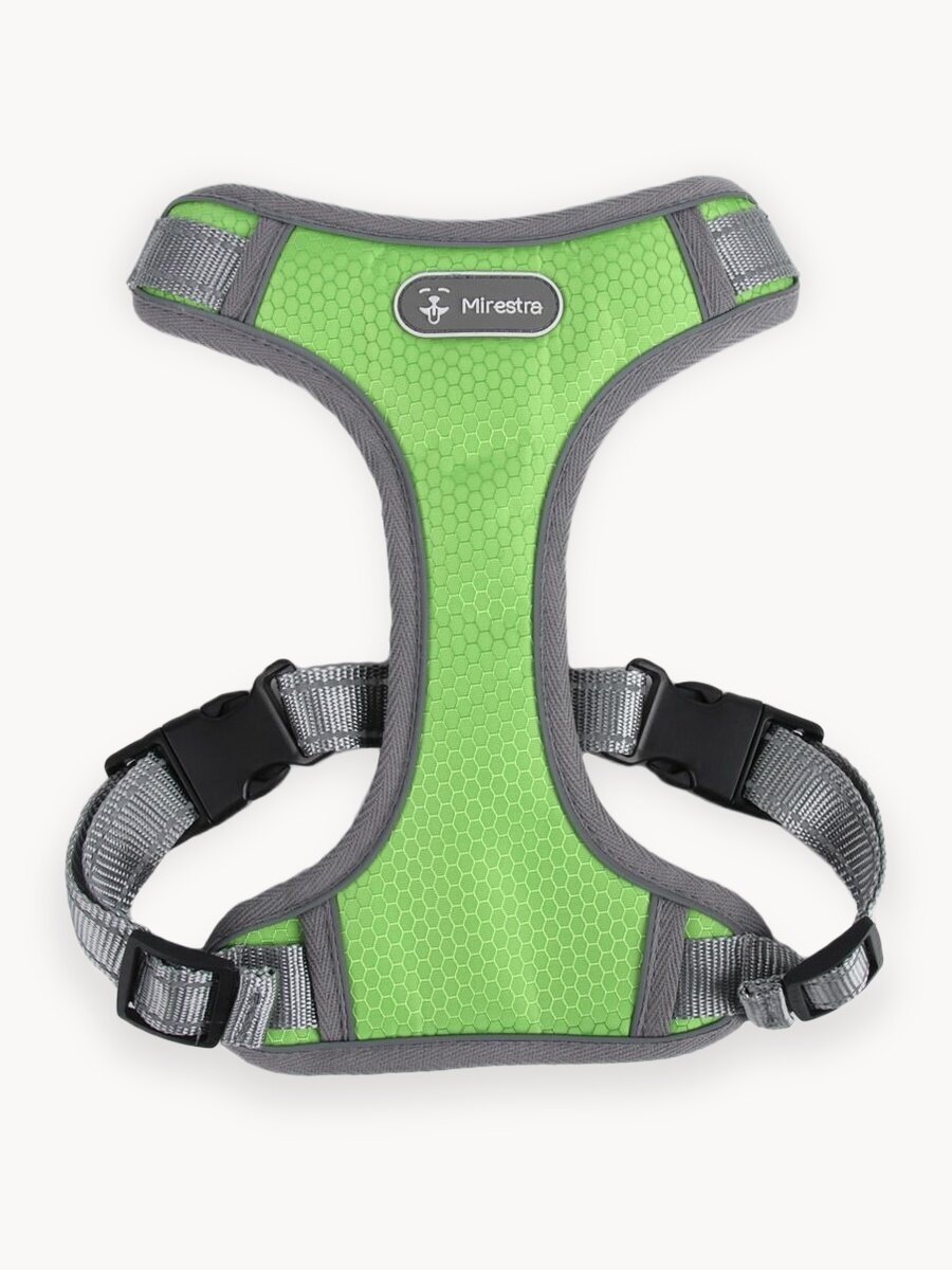 Анатомическая шлейка для собак Mirestra прогулочная светоотражающая