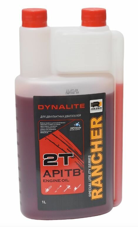Присадка 2-х тактная RANCHER DYNALITE минерал. (дозатор) API ТВ 10 л.