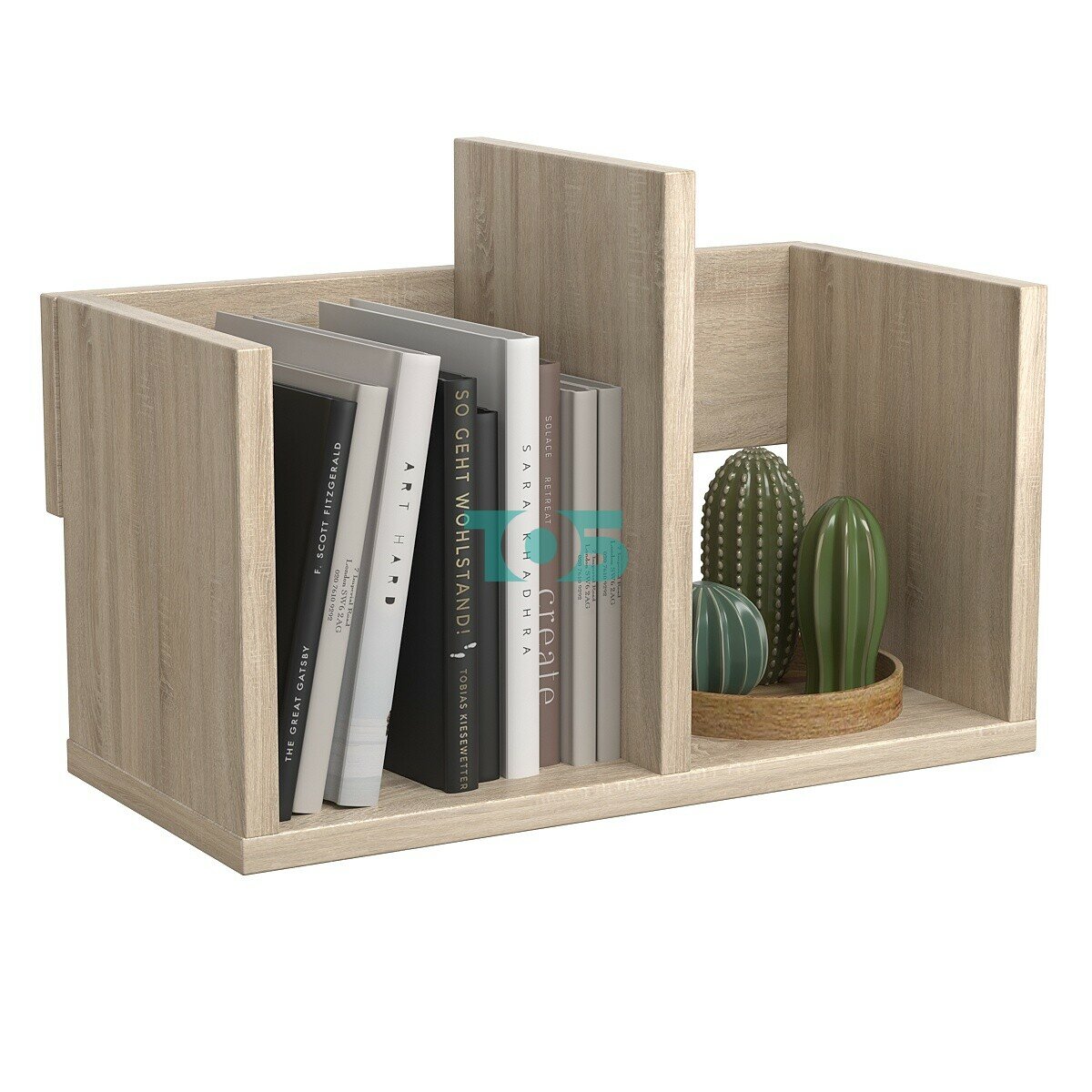 Полка настольная Вектор №3, Дуб Сонома — фото 1