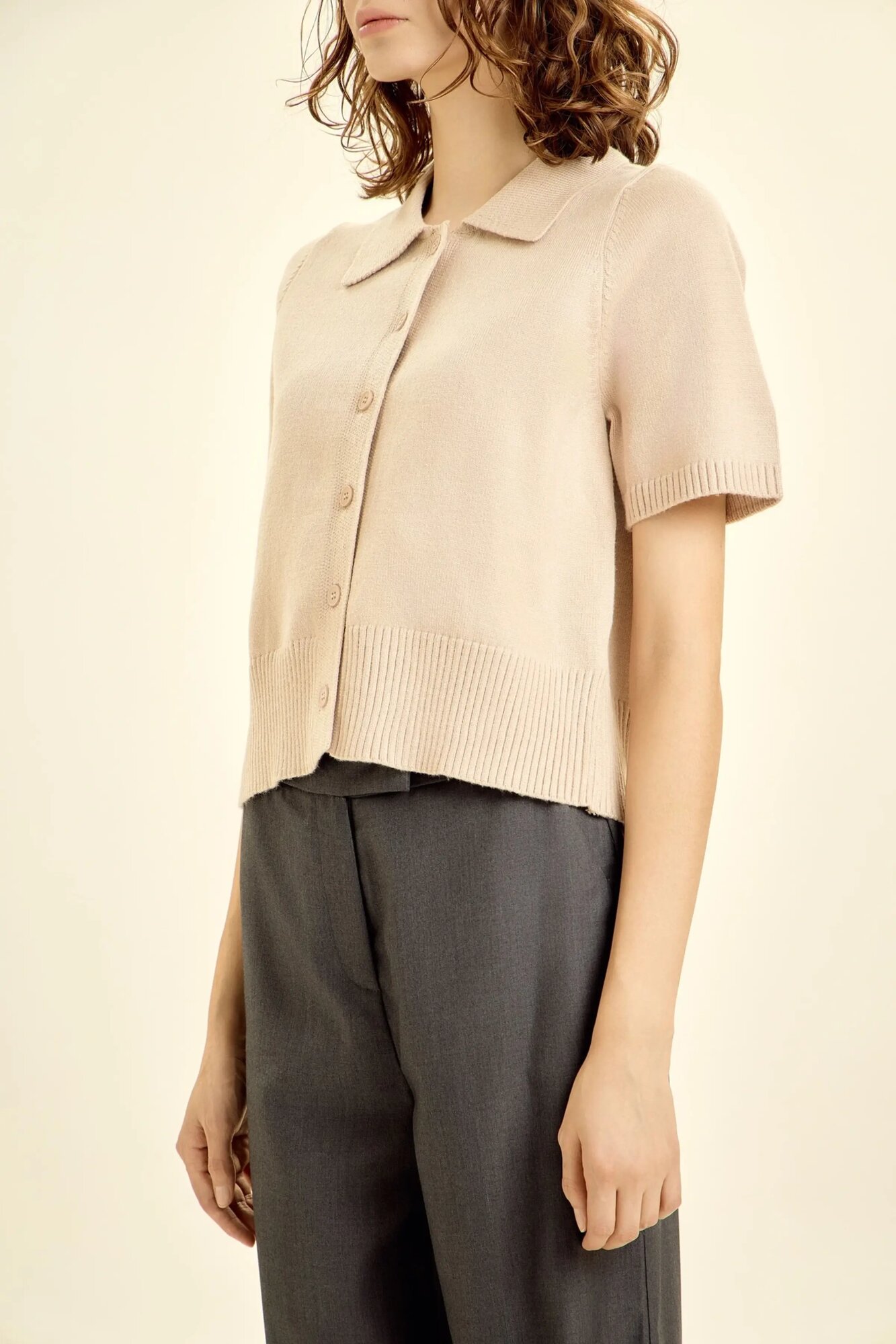 Кардиган Selfie, размер S, бежевый — фото 1