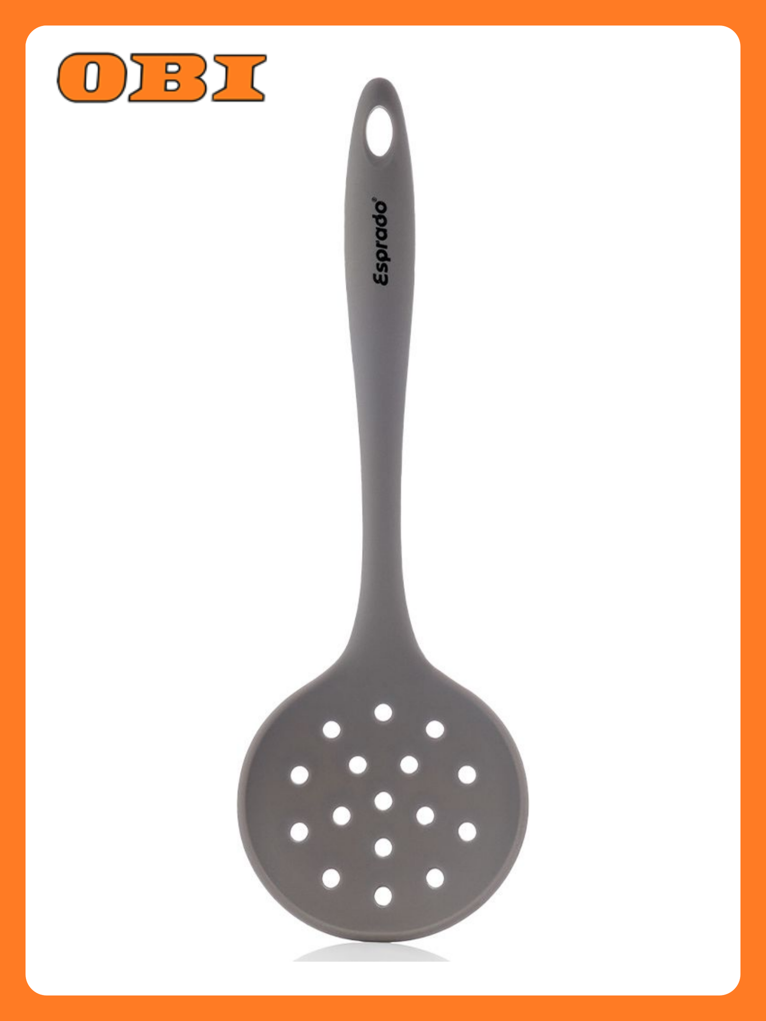 Инструмент для приготовления Шумовка  Sense  Силикон  Серо бежевый  29 5X9 3см