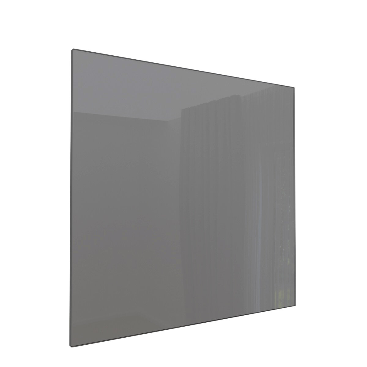 Полка стеклянная 2 шт. для шкафчика Aluminum Glass 560х470х6 мм Графит