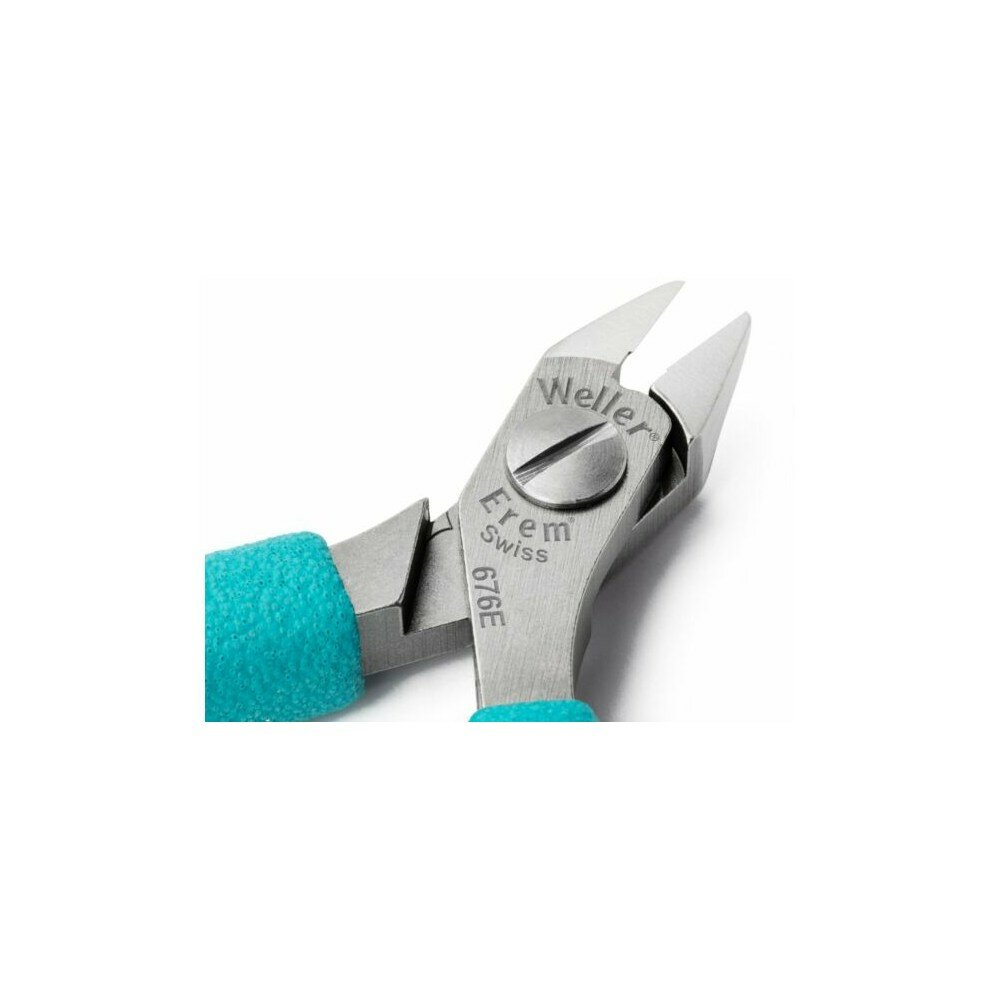 Кусачки остроконечные Weller Erem 676E, головка с выемкой, ESD безопасные, длина 110 мм — фото 1