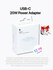 Зарядка Apple 20W, 2 pin/3pin адаптер питания для iPhone USB Type C