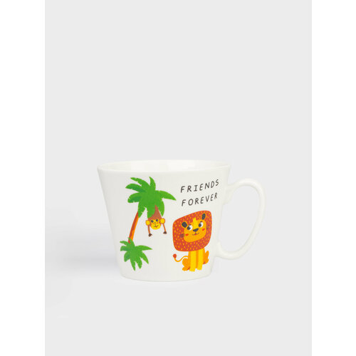 Кружка Kuchenland детская 280 мл фарфор N белая Сафари Jungle 599₽