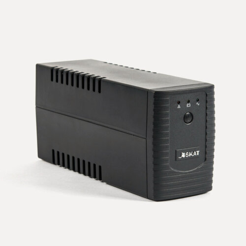 Изображение товара ИБП Бастион SKAT-UPS 600, 600ВА/350Вт, 7 Ач, холодный старт, световая и звуковая индикация, IP20, черный