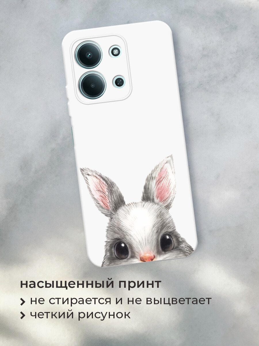 Чехол на Xiaomi Redmi 15C 4G /Poco C85 4G / Редми 15C 4G/Поко C85 4G с принтом Карандашный кролик — фото 1