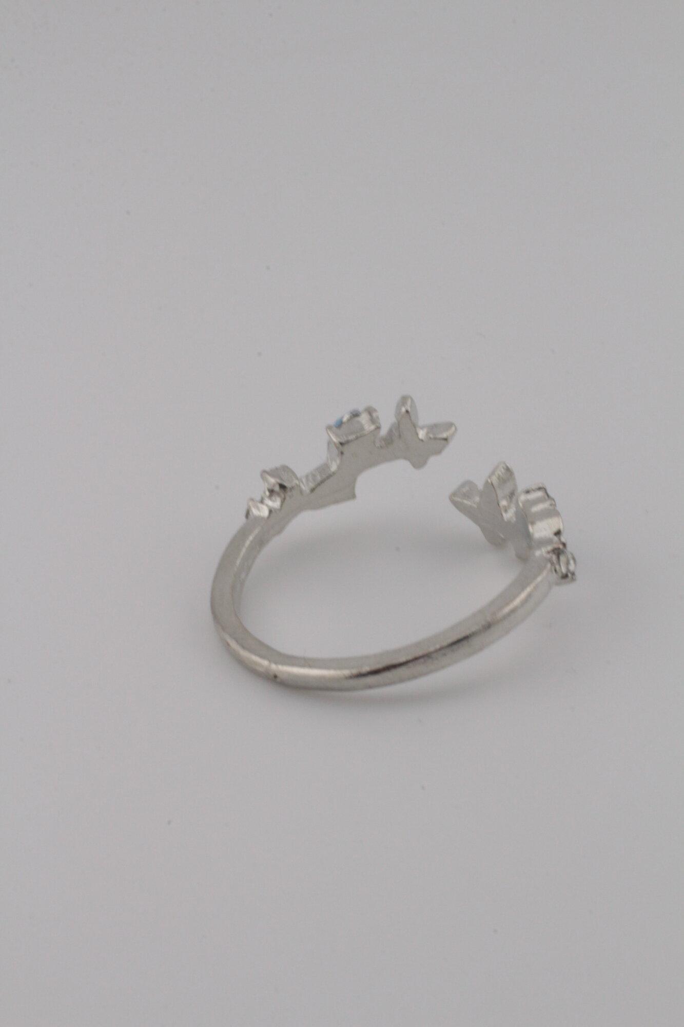 Кольцо, безразмерное, серебряный — фото 1