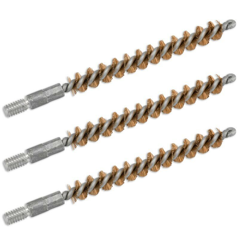 Ерш BoreTech щетинный, калибр .243 (6мм), резьба папа 8/32, комплект 3шт, бронза