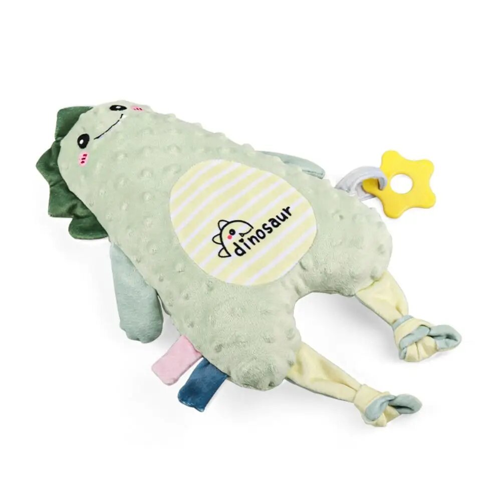 Мягкая игрушка-комфортер Лев, Динозавр, Кролик из хлопка Dinosaur