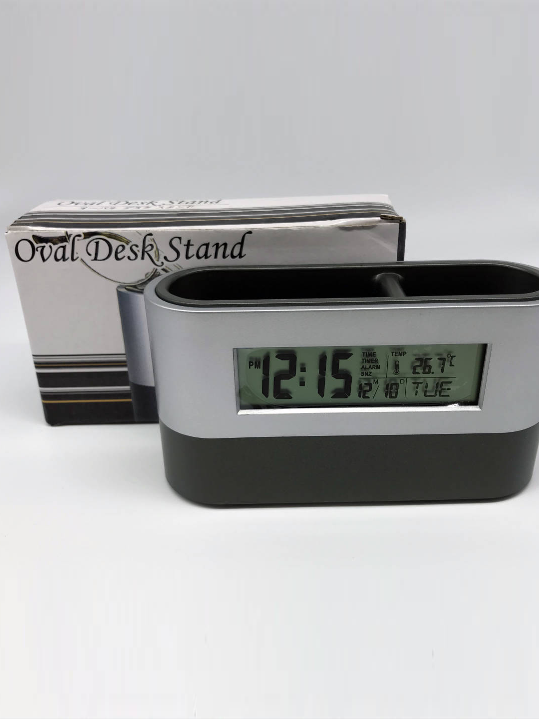 Подставка для ручек. Овальная настольная подставка. Часы, будильник, календарь,