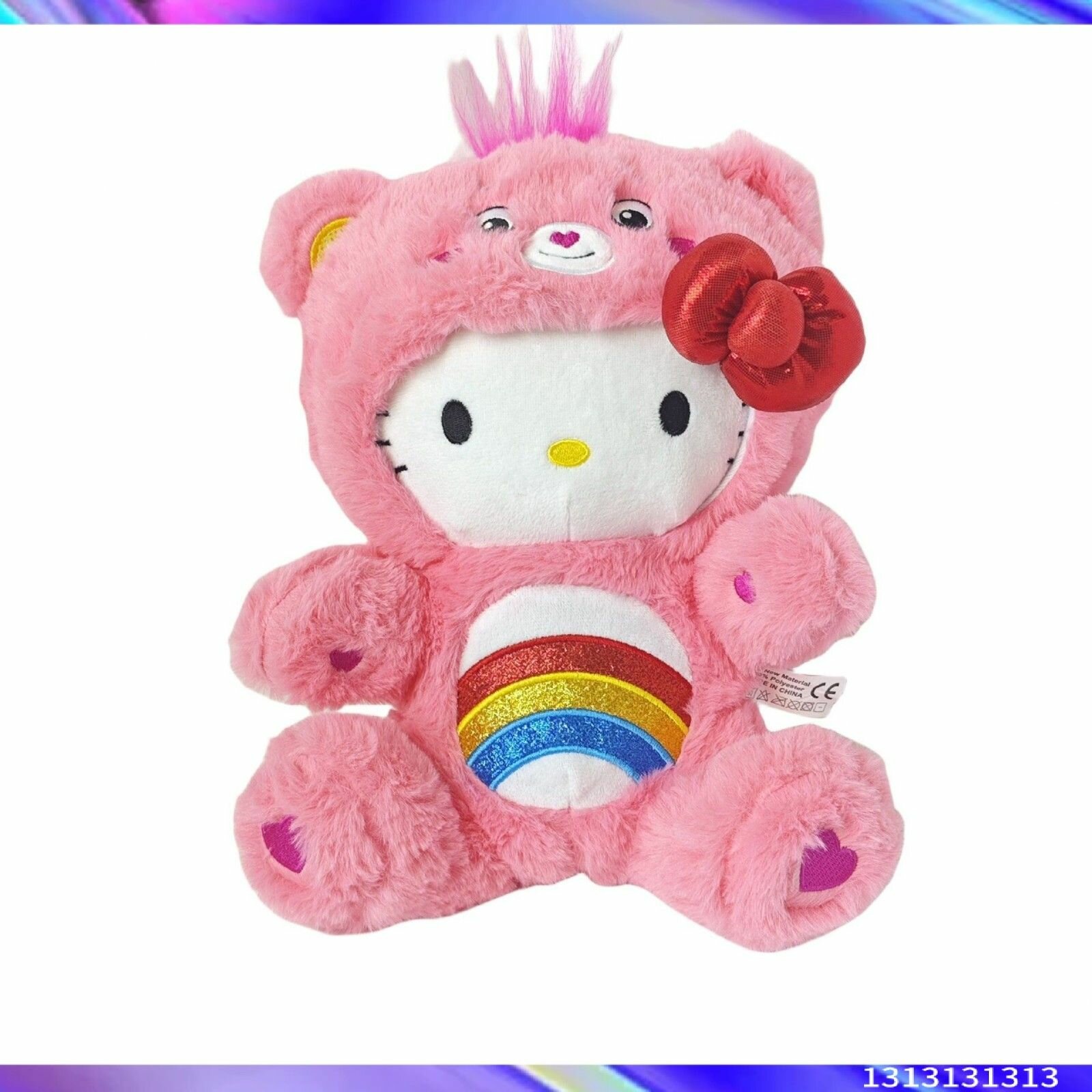 Эксклюзивная мягкая игрушка Hello Kitty 30 см в костюме Cheer Bear