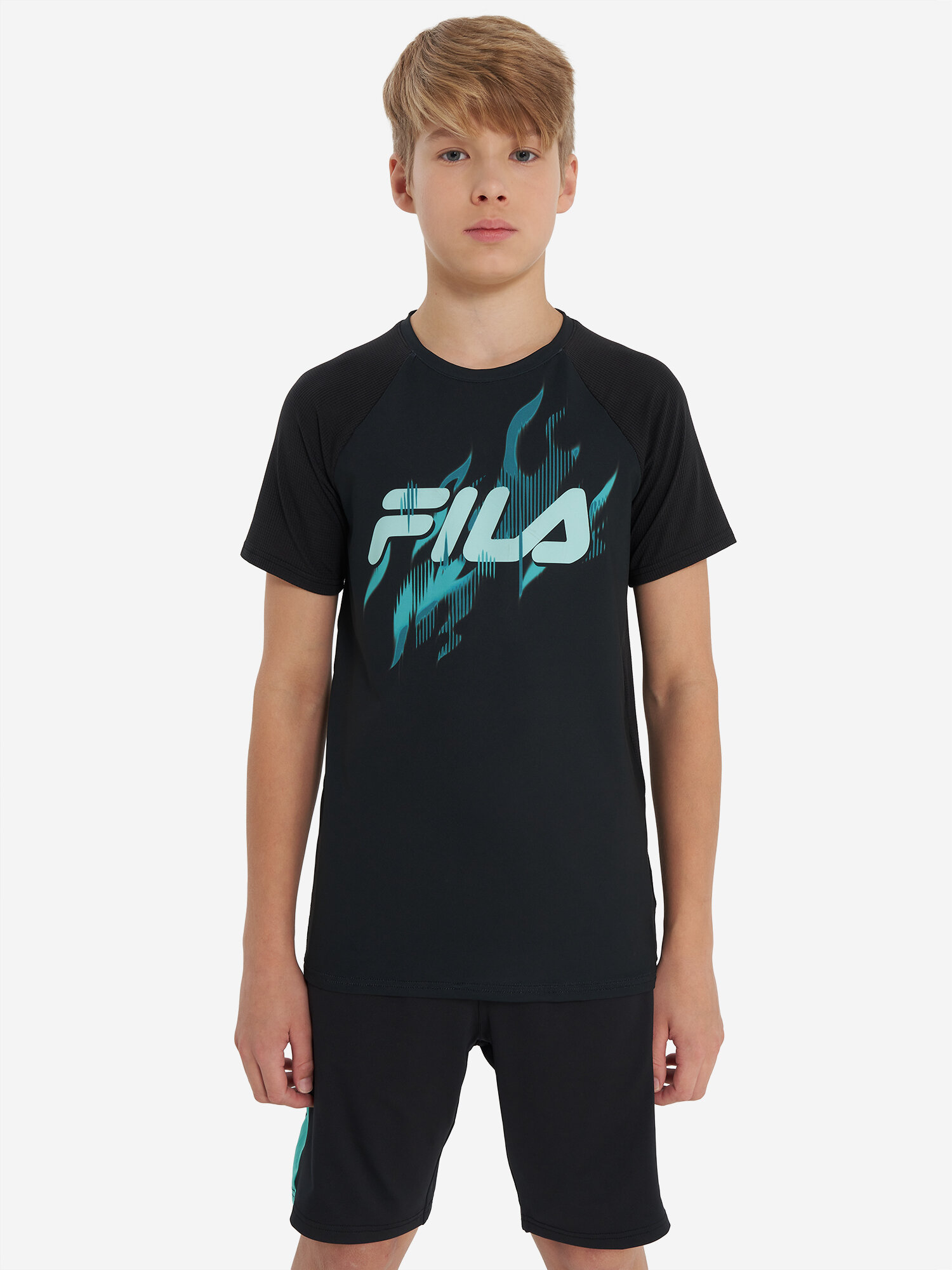 Футболка спортивная Fila, размер 170-176, черный — фото 1