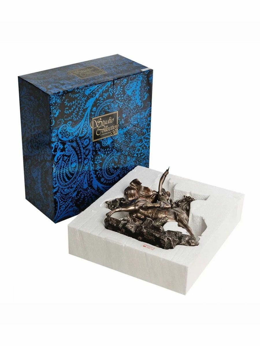 Статуэтка Валькирия, размер 25*9*27см, материал полистоун, цвет бронзовый — фото 1