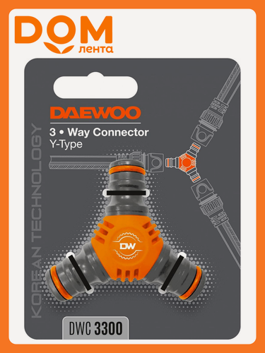 Изображение товара Коннектор Daewoo DWC 3300, Y-образный, пластик, быстроразъемный, 1 шт