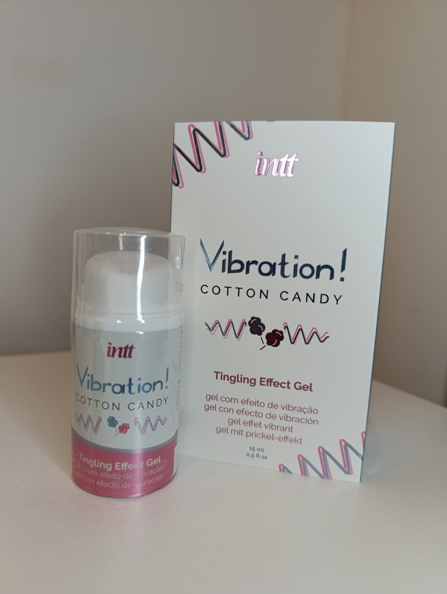 Интимный гель Intt "Vibration! Cotton Candy", с эффектом вибрации