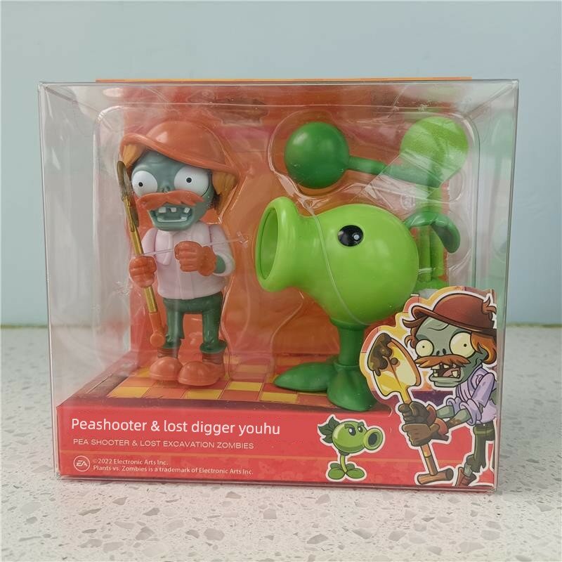 Plants vs. Zombies Набор Фигурок: Потерянный Исследователь и Стрелок Горохом