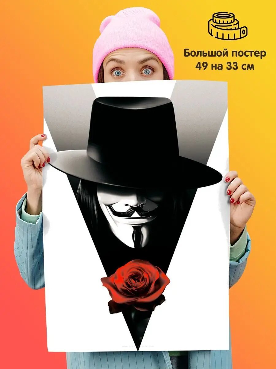 Постер плакат V значит Вендетта