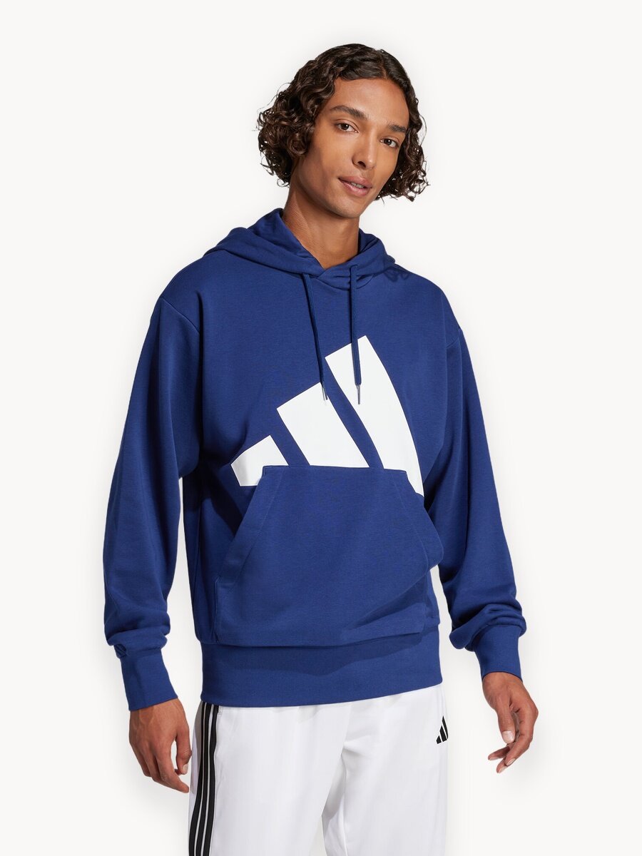 Худи adidas Essentials Big Logo, размер S INT, , темно-синий