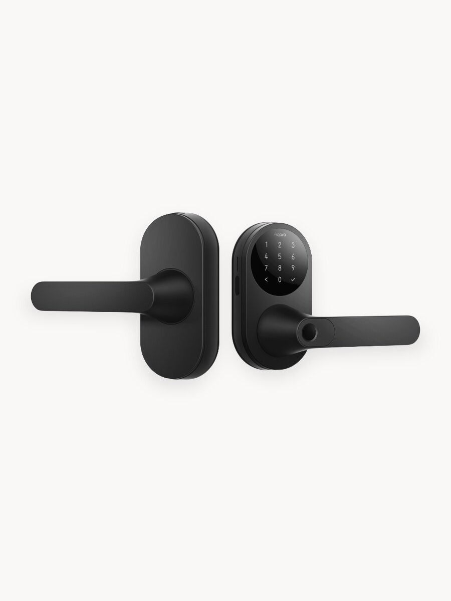 Умный дверной замок Aqara U300 DL-D02D, Matter other Thread, черный